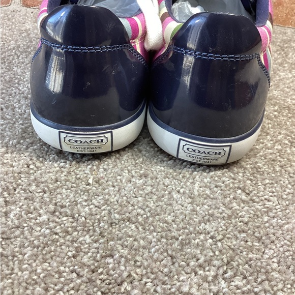 Coach Barrett Hampton Womens weekend striped sneakers size 8 - Picture 4 of 7